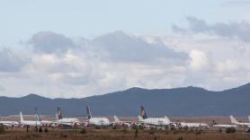 El aeropuerto fantasma español recibe 6 aviones de pasajeros del modelo más grande del mundo