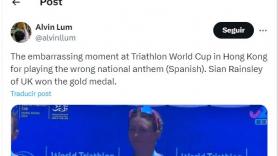 En Gran Bretaña alucinan con esto que ha ocurrido con el himno de España en un triatlón en Hong Kong
