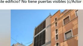 La fachada de este edificio de Valencia crea el desconcierto de muchos, y con razón