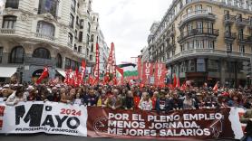 Sindicatos y trabajadores marchan en toda España por la reducción de la jornada laboral y el pleno empleo