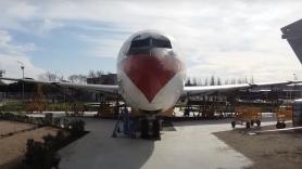 Aterriza un Boeing 707 en la Universidad Rey Juan Carlos