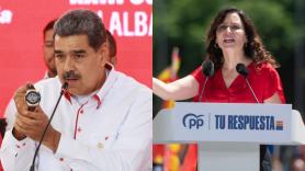 Cruce de acusaciones entre Ayuso y Maduro: "Nico, te veo muy nervioso"