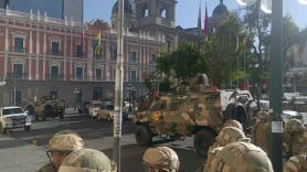 Los militares entran a la fuerza en la sede del Gobierno de Bolivia