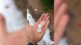 Las piedras de granizo y las lluvias torrenciales ponen en alerta a Cataluña