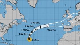 La AEMET advierte de la fecha en la que los restos del huracán Kirk golpearán en España