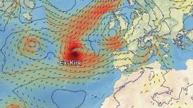 La AEMET se ve obligada a publicar un comunicado urgente por el golpe del huracán Kirk a España