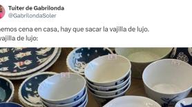 Enseña cuál es su "vajilla de lujo" soñada y conquista las redes