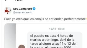 Le ofrece unas condiciones de esclavo y la respuesta del trabajador la aplaude toda España