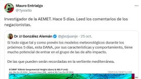 Un experto avisó hace cinco días de lo que podría ocurrir con la DANA y provocó estas reacciones