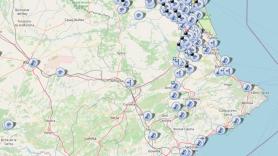 Carreteras cortadas hoy en Valencia: el mapa de la DGT