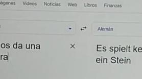 Traduce al alemán la frase "menos da una piedra" varias veces y los resultados son para echarse a reír