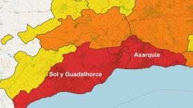 AEMET activa el nivel rojo en Tarragona y en Málaga por la llegada de la nueva DANA