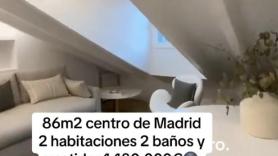 Enseña un piso de un millón de euros en Madrid y los comentarios son para entrar a vivir