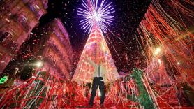 Luces, adornos gigantes y hasta hilo musical: las cifras de la Navidad "planetaria" de Vigo