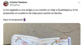 Arrasa con la guía que le ha regalado a una amiga suya y su marido de Guadalajara