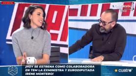 Irene Montero debuta en 'Todo es mentira' con este dardo a Risto: "Quiero que te comprometas"