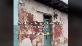 Llega a Antigua Guatemala y ve cómo es su apartamento de Airbnb por fuera y por dentro: no hay color