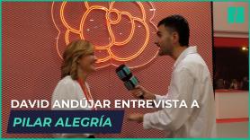 David Andújar entrevista a Pilar Alegría desde el Congreso del PSOE