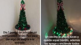 Pone un árbol de Navidad en su portal y lo que ocurre después es, para muchos, pura España: giro total