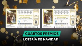 Cuartos premios de la Lotería de Navidad 2024