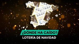 Mapa de las ciudades y municipios premiados en el sorteo de la Lotería de Navidad 2024