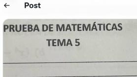 El comentario que un alumno le ha dejado en pleno examen de Matemáticas: buscaba el 10 y no sabía cómo