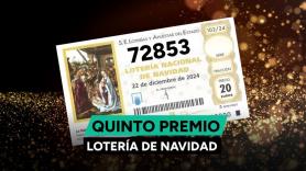 72.853, segundo quinto premio de la Lotería de Navidad 2024