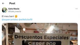 Una tienda anuncia su cierre con este cartel que es digno de un museo de genialidades