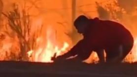 El heroísmo de un hombre al salvar a un conejo del fuego en Los Ángeles