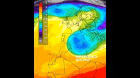 La gran masa de aire polar está a punto de invadir el Mediterráneo y la AEMET avisa de lluvia y nieve