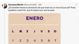 Explica por qué parece que enero tiene 49 días: tiene todo el sentido que ocurra