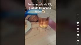 Le cobran 4 euros por una caña en Madrid y lo que le ponen de tapa remueve a muchos