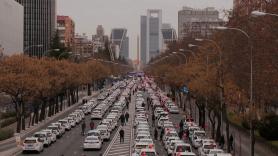 Los monumentales atascos que ha provocado la huelga de taxistas en Madrid