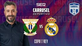 Sigue en directo el CD Leganés - Real Madrid de cuartos de final de la Copa del Rey