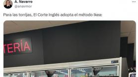 Le dan una matrícula de honor por este comentario tras lo que ha visto en El Corte Inglés