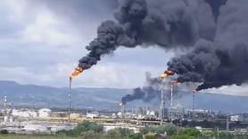 El momento en el que el apagón eléctrico provoca la activación del sistema de seguridad en industrias químicas de Tarragona