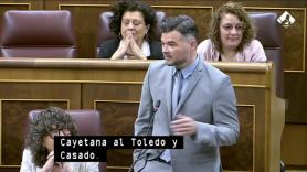 Lo que Rufián dice en el Congreso de Ayuso y Frank Cuesta recorre España como la pólvora