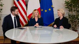 Vance, Von der Leyen y Meloni esperan un nuevo inicio en sus relaciones tras una reunión "constructiva" en Roma