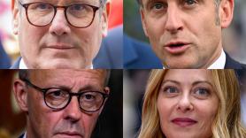 Los líderes europeos hablan con Trump antes de la llamada a Putin de hoy