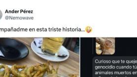 Sube esta foto en una terraza y recibe la respuesta más surrealista: su contestación es un jaque maque directo
