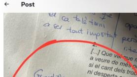 Enseña la anotación que ha puesto un alumno en el examen y más de uno le pondría un 10 instantáneo