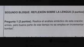 Una pregunta del examen de Lengua en la PAU de Extremadura se las trae: "No sé cómo no me ha dado una embolia"