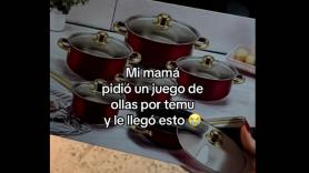 Se compra unas ollas en Temu y cuando le llega el pedido y lo abre se lleva la mayor sorpresa de su vida