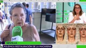 El tirón de orejas en directo de Toñi Moreno a una devota que se queja del "asesinato" a la Macarena