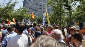 Cientos de jueces y fiscales se manifiestan contra la reforma judicial a las puertas del Tribunal Supremo