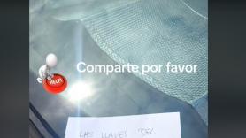 Llega a su coche y se encuentra esta nota en el parabrisas: hace un llamamiento para encontrar a quien se la dejó