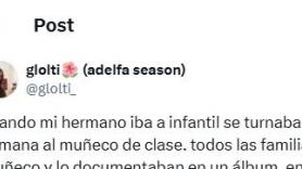Cuenta lo que hizo su madre con el peluche del colegio y se gana la medalla de la originalidad