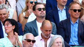 Graban lo que ha hecho Leonardo Di Caprio al ver este punto de Alcaraz en Wimbledon