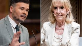 Esperanza Aguirre pone este tuit sobre Alcaraz y Rufián le responde a lo grande: tres palabras y una foto