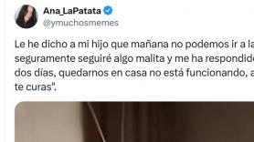 Le dice a su hijo que quizá no pueden ir a la playa y la respuesta del pequeño es para enmarcar